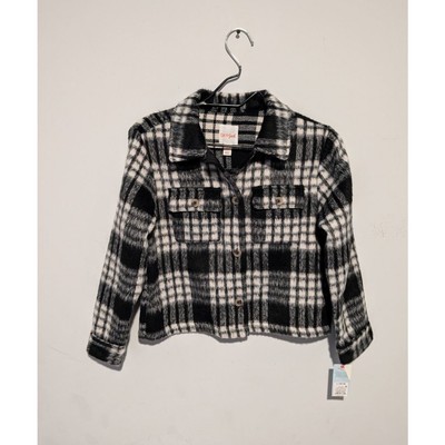 Cat & Jack Plaid Flannel Kids Jacket Size L (10/12)