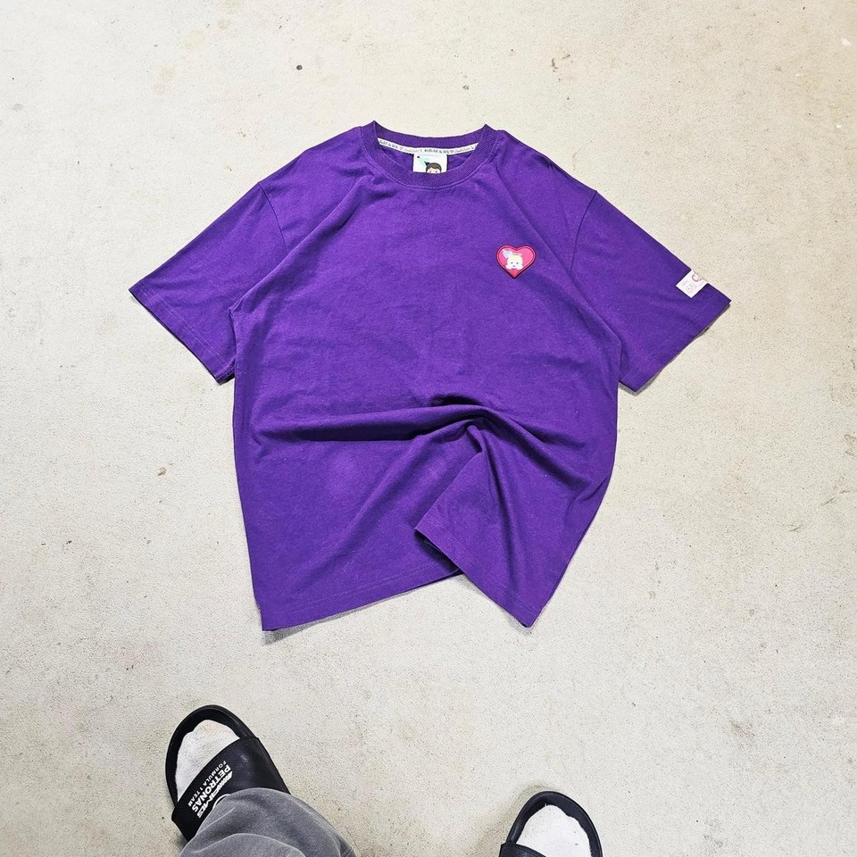 Graf & Wu "Certified Lover Baby" Purple T-Shirt Size L - Heavy Cotton Streetwear