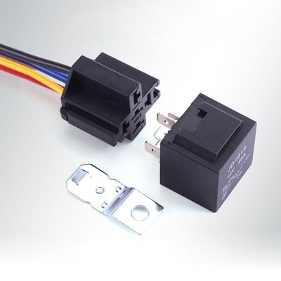 JD1914 5 Pin 40A DC 12V Car Relay SPST Harness Sockets with Wires *vy