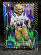 2025 Bowman U Chrome Pierce Clarkson 1st Black & Yellow Stealth Refractor /25