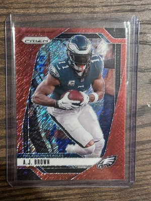 2024 Panini Prizm Red Shimmer Prizm /35 A.J. Brown #233 PHILADELPHIA EAGLES