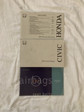 2002 Honda Civic Owners Manual Warranty Information Safety Features
