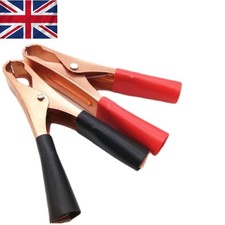 Leichtes Krokodilklemmen Set - 2 rot & schwarz isolierte Clips für einfache Aufbewahrung