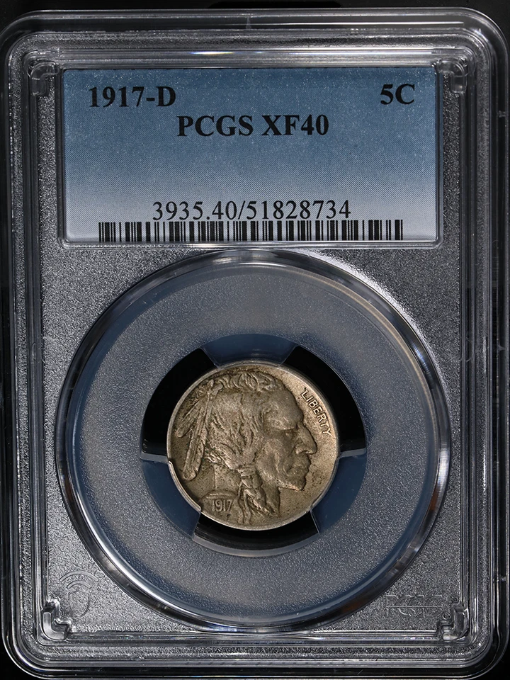 1917-D Buffalo Nickel PCGS XF40 Great Eye Appeal Strong Strike - Image 3 of 4