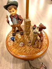 Music Box Swiss Anri Thorens 28 Note- "Happy Wanderer" Boy Deer Bird
