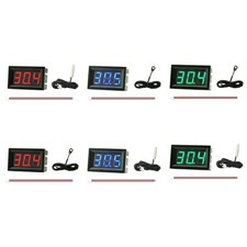 4-30V Single Display Digital Thermometer with Metal Probe Temperature Sensor