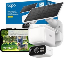 Tapo C615F KIT 2K 3MP Solar Security Camera Outdoor Wireless,800 Lumens Floodlig