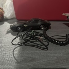 VINTAGE 1970'S CORVETTE PUSH BUTTON BLACK TELEMANIA TELEPHONE PLEASE READ 