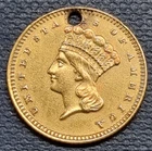 1878 Gold Indian Princess Head Dollar $1 AU+ Details MINTAGE OF ONLY 3,000 COINS