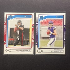 2024 Donruss Michael Penix Jr & JJ McCarthy Rated Rookie Rookie Cards