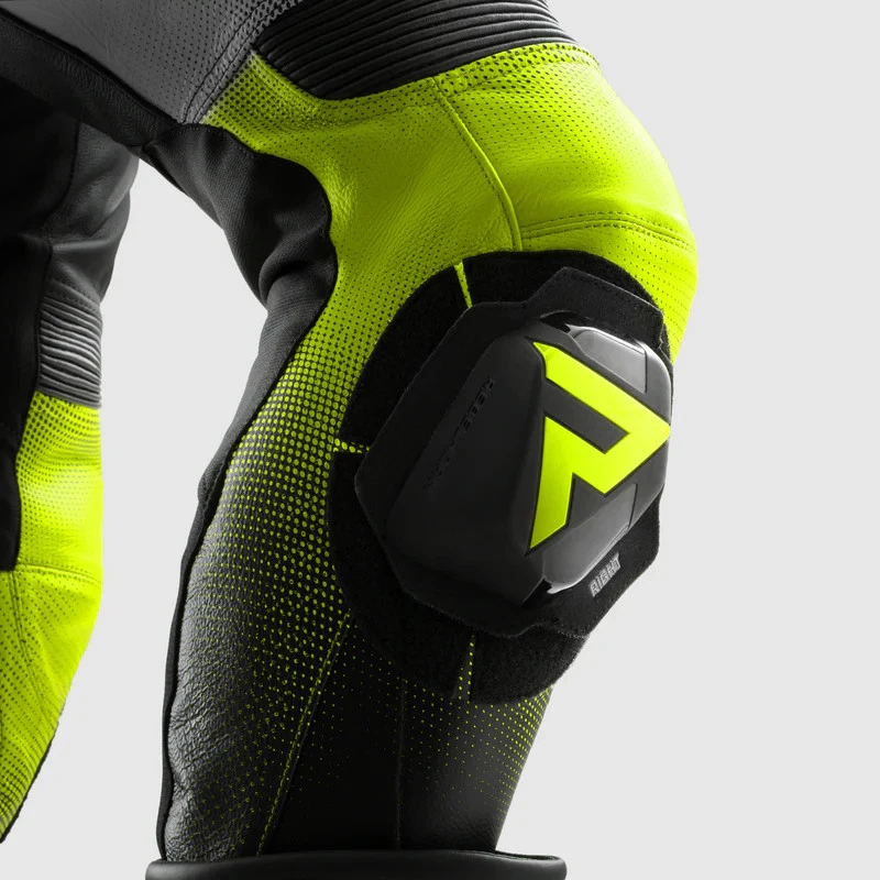 Rebelhorn Inferno Moto Leather Black White Fluo Yellow, photo 11 of 12