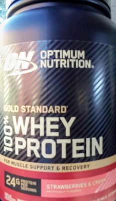 Optimum Nutrition Gold Standard Whey Strawberry Protein Powder