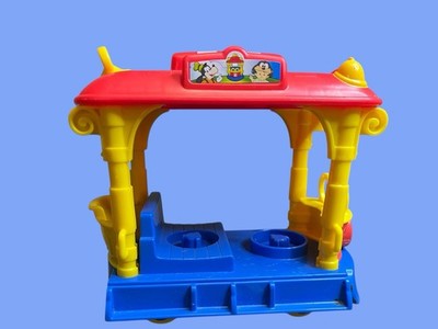 Fisher Price Little People Magic Of Disney Goofy Jolly Trolley 2013  Sounds Work