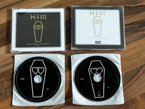 HIM H-I-M The Funeral Of Hearts OOP 2003 EUROPEAN CD single + DVD single set