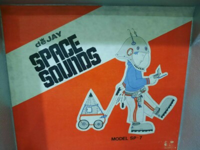 Rare Vintage DeJay Record Player Space Sounds Sp-7 SpaceRace