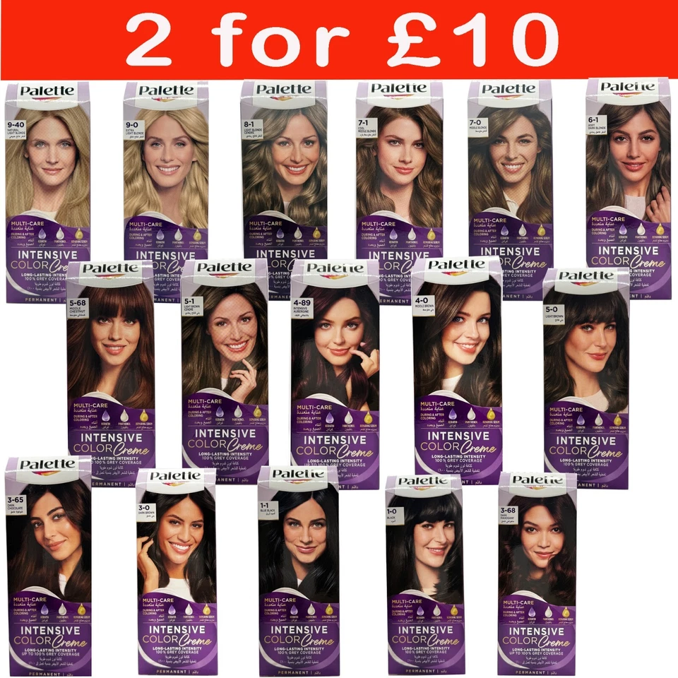 Schwarzkopf Palette Intensive Color Cream Choose colour HAIR DYE