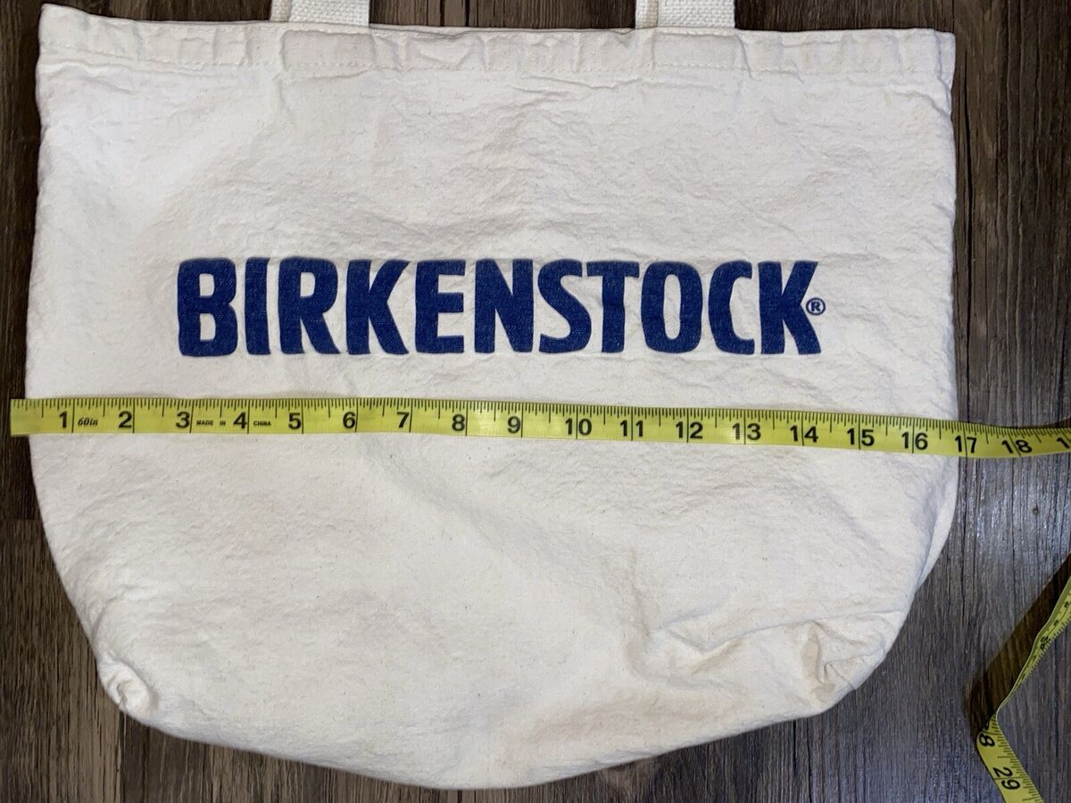 Vintage Birkenstock Canvas Tote Bag Natural USA Made Logo Vintage Birkenstock Canvas Tote Bag Natural USA Made Logo