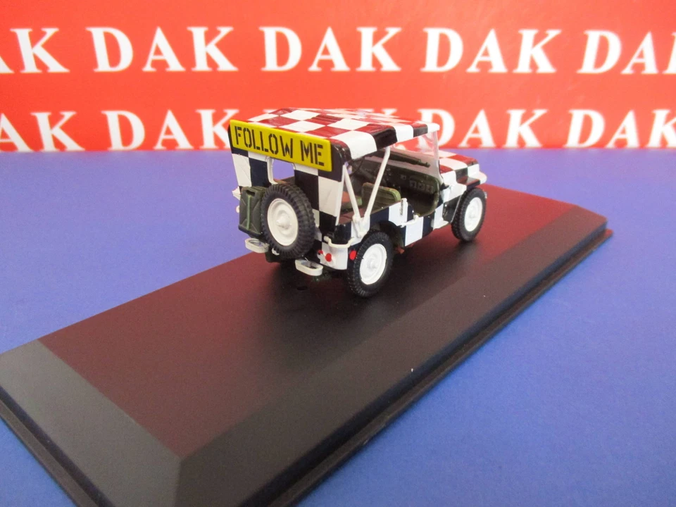 Die cast 1/43 Modellino Auto Willys MB Jeep 490th USAAF Follow Me UK 1945 - Immagine 3 di 4
