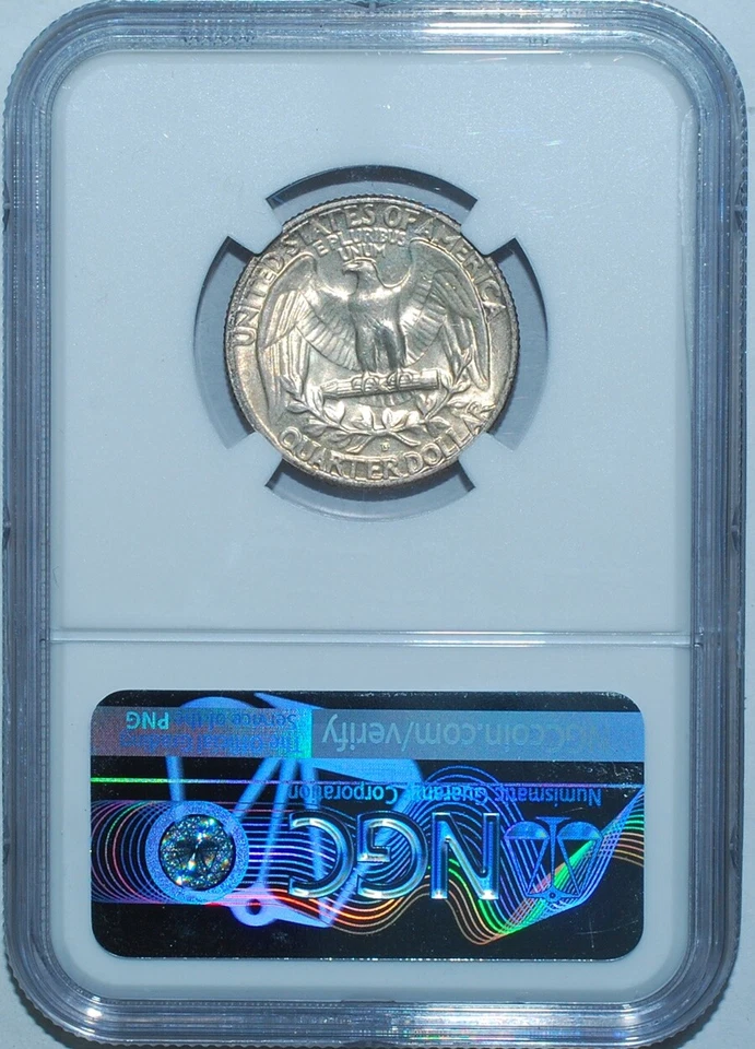 1956 D/D NGC MS65 FS-501 D/Inverted D RPM Repunched Mint Mark Washington Quarter - Image 2 of 3