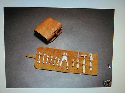 1/12 Vintage Leather Tool Kit Mercedes Ferrari Kyosho Entex Italeri Monogram