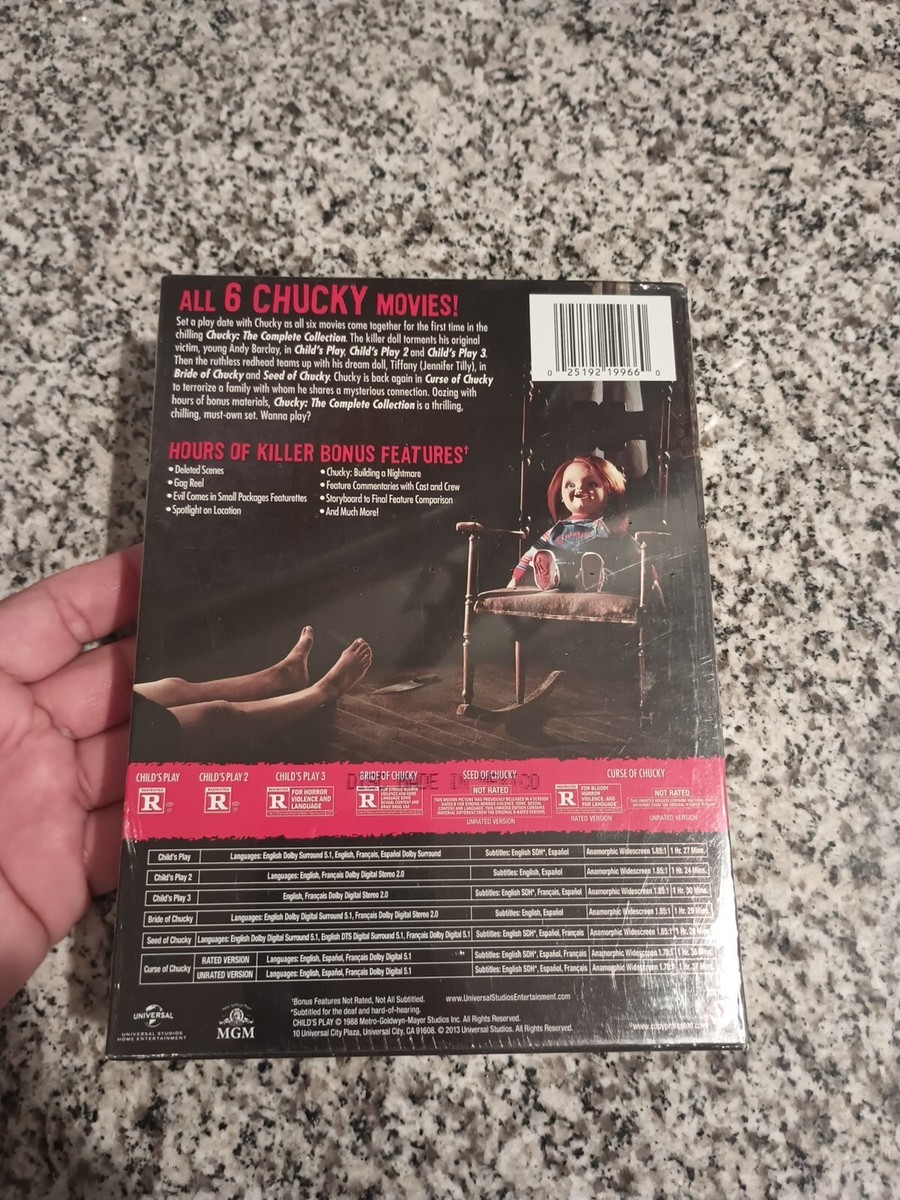 Chucky: The Complete Collection (DVD, 2013, 6-Disc Set, Includes