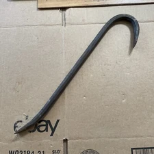 Metal Crow Bar Pry Wrecking Bar Crowbar Nail Remover Tool 14.5” long see photos!