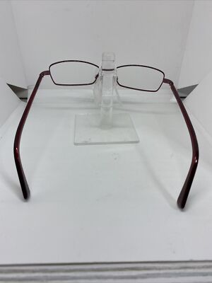 NEW Calvin Klein CK5202 607 EYEGLASSES METAL FRAME Plum/Red 52-16-135 Womens Calvin Klein 5202 607 Eyeglasses Frames Red Rectangular Full  main image 3
