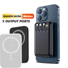 Portatil 20000mAh Cargador De Bateria Inalambrico Magnetico Para iPhone 15/14/13