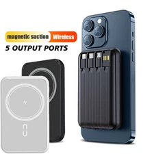 Portatil 20000mAh Cargador De Bateria Inalambrico Magnetico Para iPhone 15/14/13