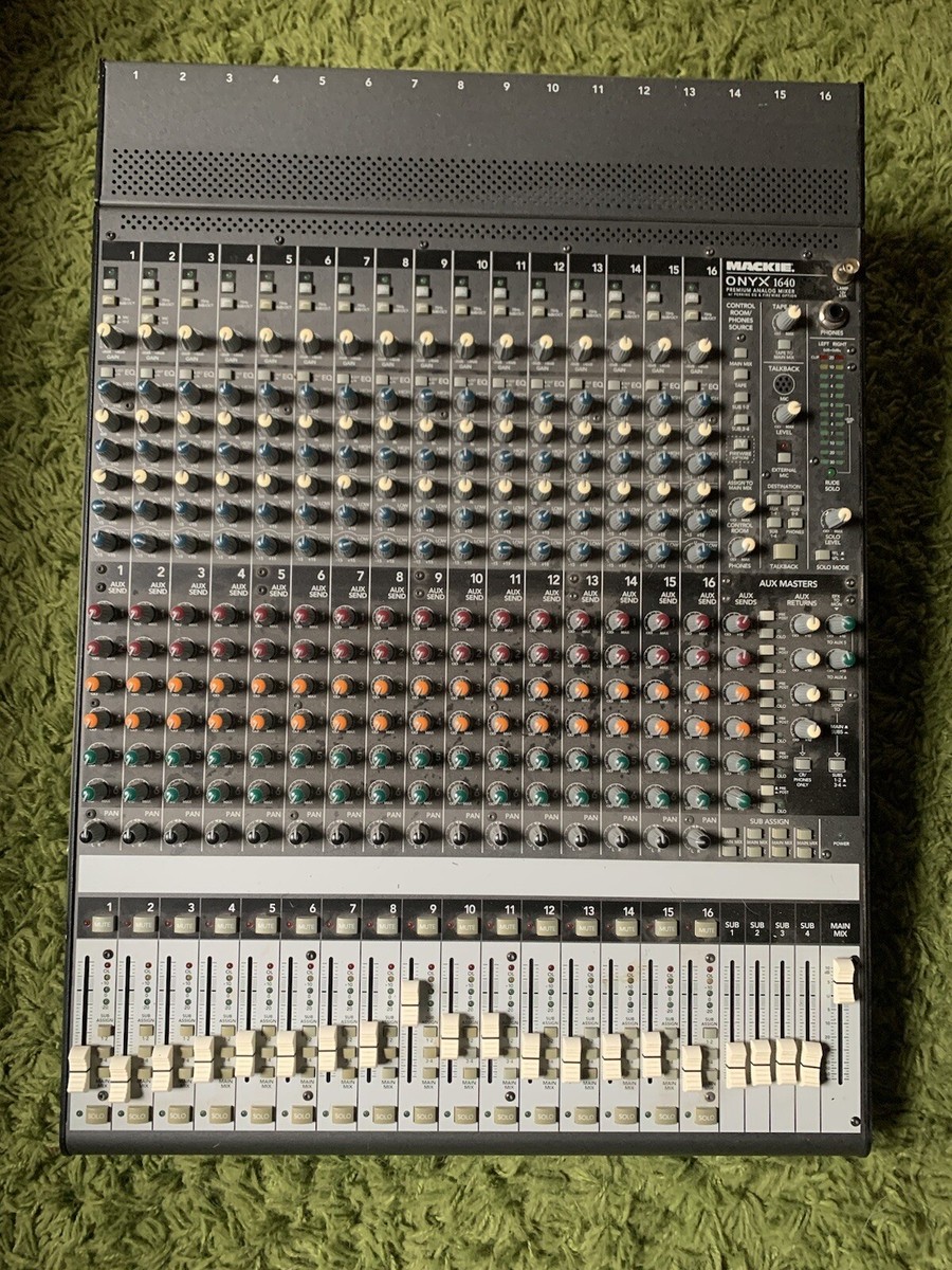 フ*ィ様 MACKIE ONYX 1640 アナログミキサー【ジャンク】 Mackie Onyx 1640 Analog 16 Channel Mixer w/ Firewire Input | eBay