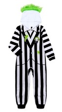 Beetlejuice One Piece Pajamas Union Suit Boy Kids Girl Halloween Costume Movie