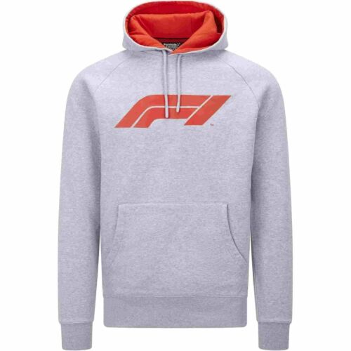 Formula 1 Tech Collection F1 Men's Large Logo Hooded Sweatshirt Black/Gray/Red - Picture 1 of 24