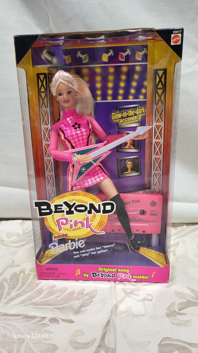 Beyond Pink Barbie Doll with Cassette 1998 Mattel 20017 Glow in