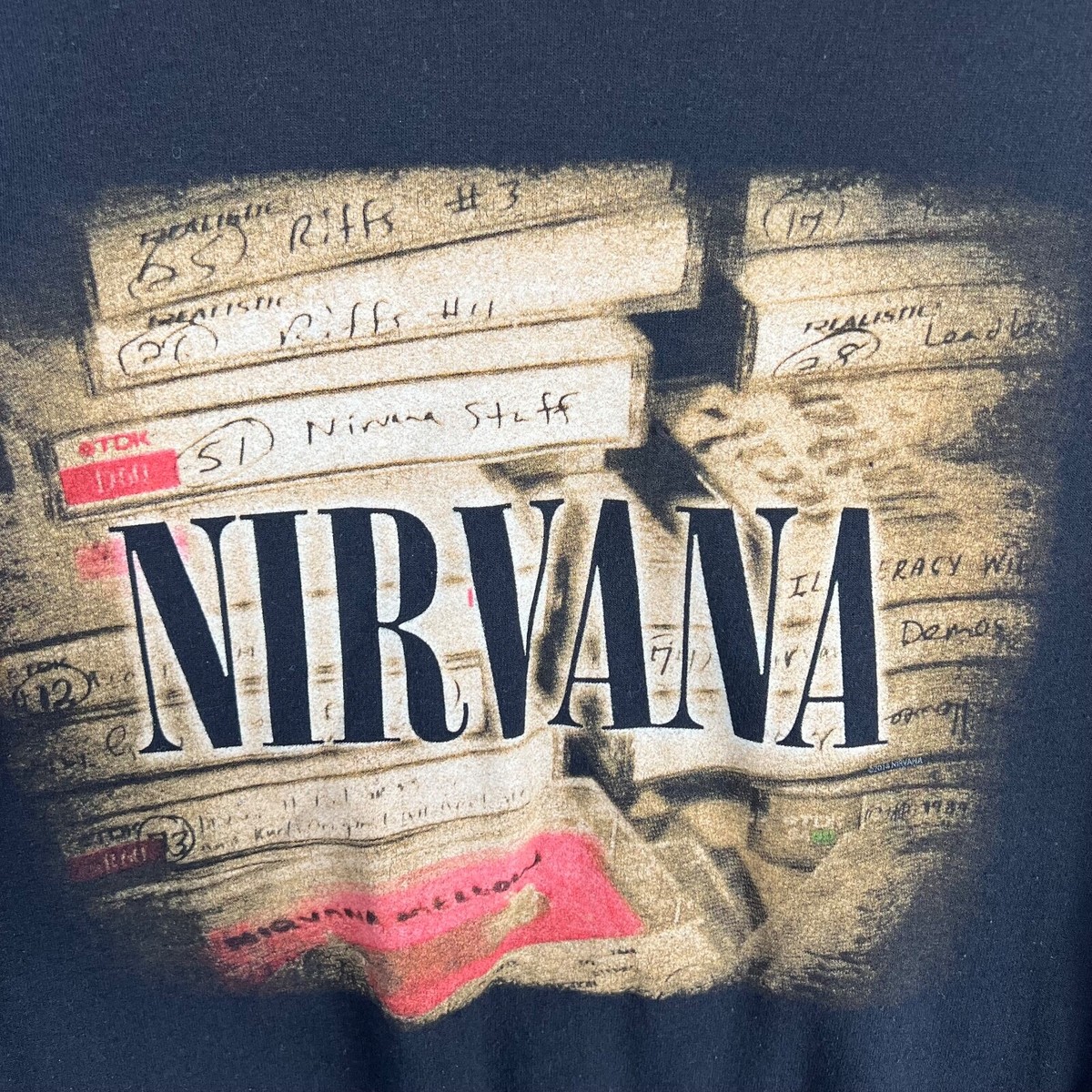 Vintage Nirvana Sweatshirt Adult Large Graphic Print Front Vintage Nirvana Sweatshirt Adult Large Graphic Print Front