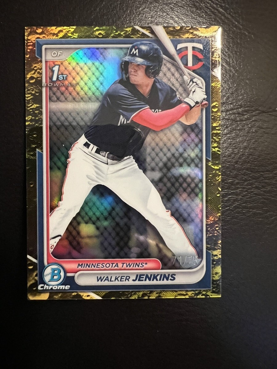 2024 Bowman Chrome Walker Jenkins 1st Minnesota Twins /75 Yellow 