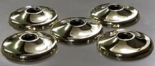 Polished Brass Escutcheon 1/2" CTS - 5/8" OD - Pack of 5
