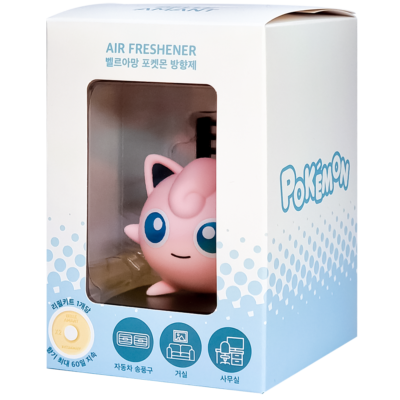 Pokemon Purin Figure Car Air Freshener Vent Clip Room Fragrance Scents Deco 