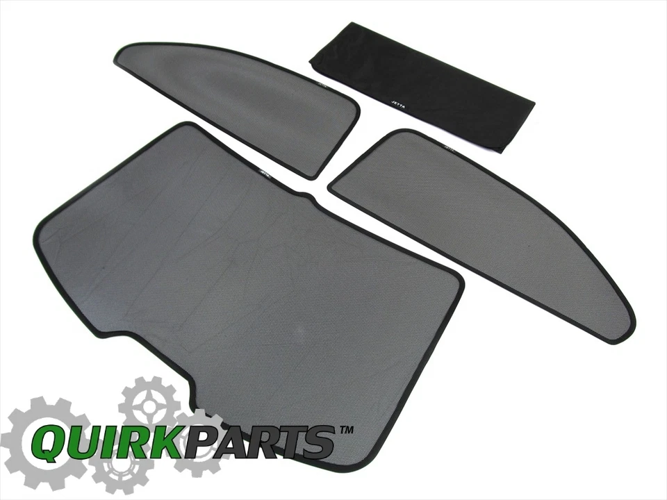 VW Volkswagen Jetta 2011-2018 Parasol de malla magnética trasera OEM NUEVO Foto 3 de 4