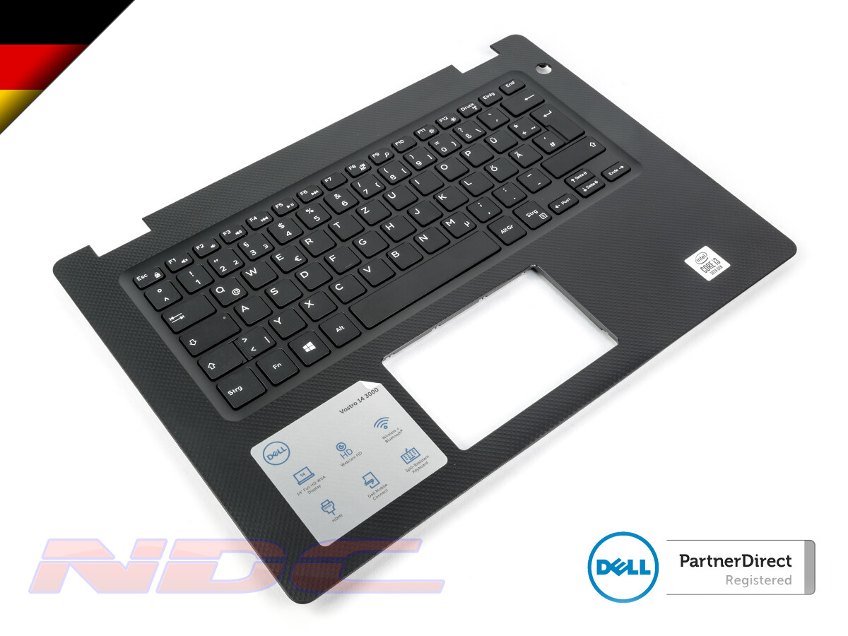 NEW Dell Vostro 14-3480/3481/3490/3491 Palmrest GERMAN Keyboard  0D2JD8+0G95CW
