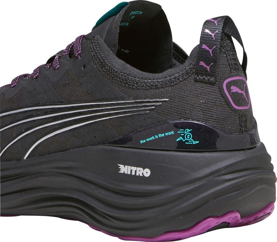 Puma ForeverRun Nitro Mens Running Shoes Black Support Cushioned Sports