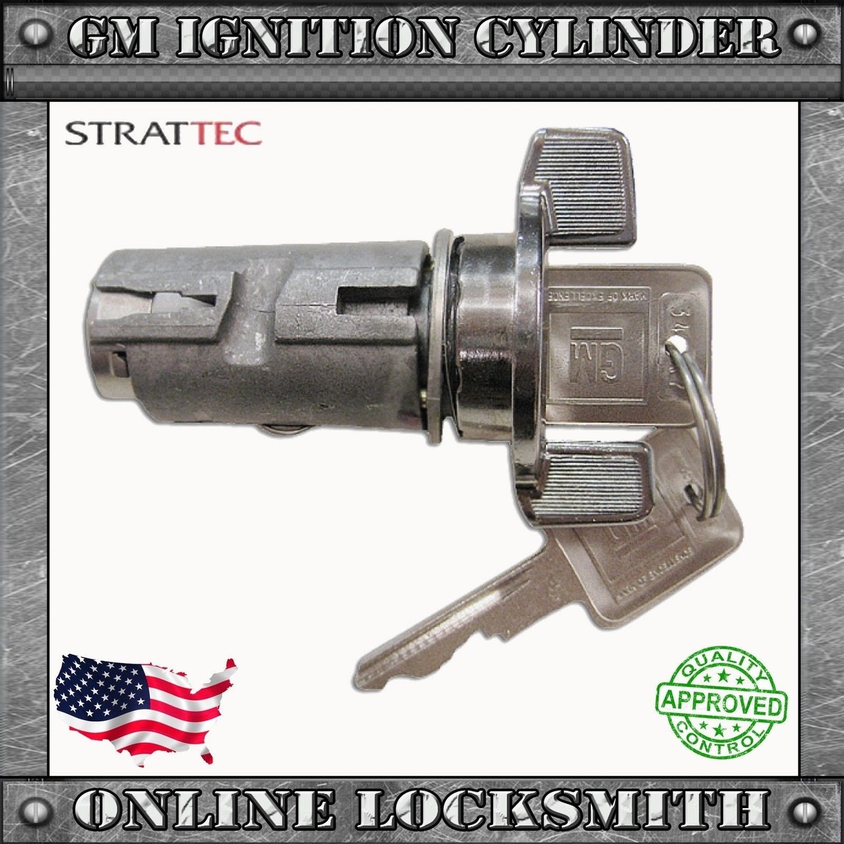 New Original Ignition Switch Cylinder For BUICK 78-96 w Keys GM
