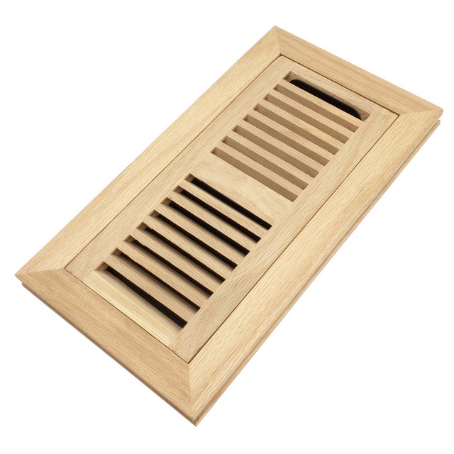6 X 10 Inch Self Rimming Floor Register Vents Unfinished White Oak