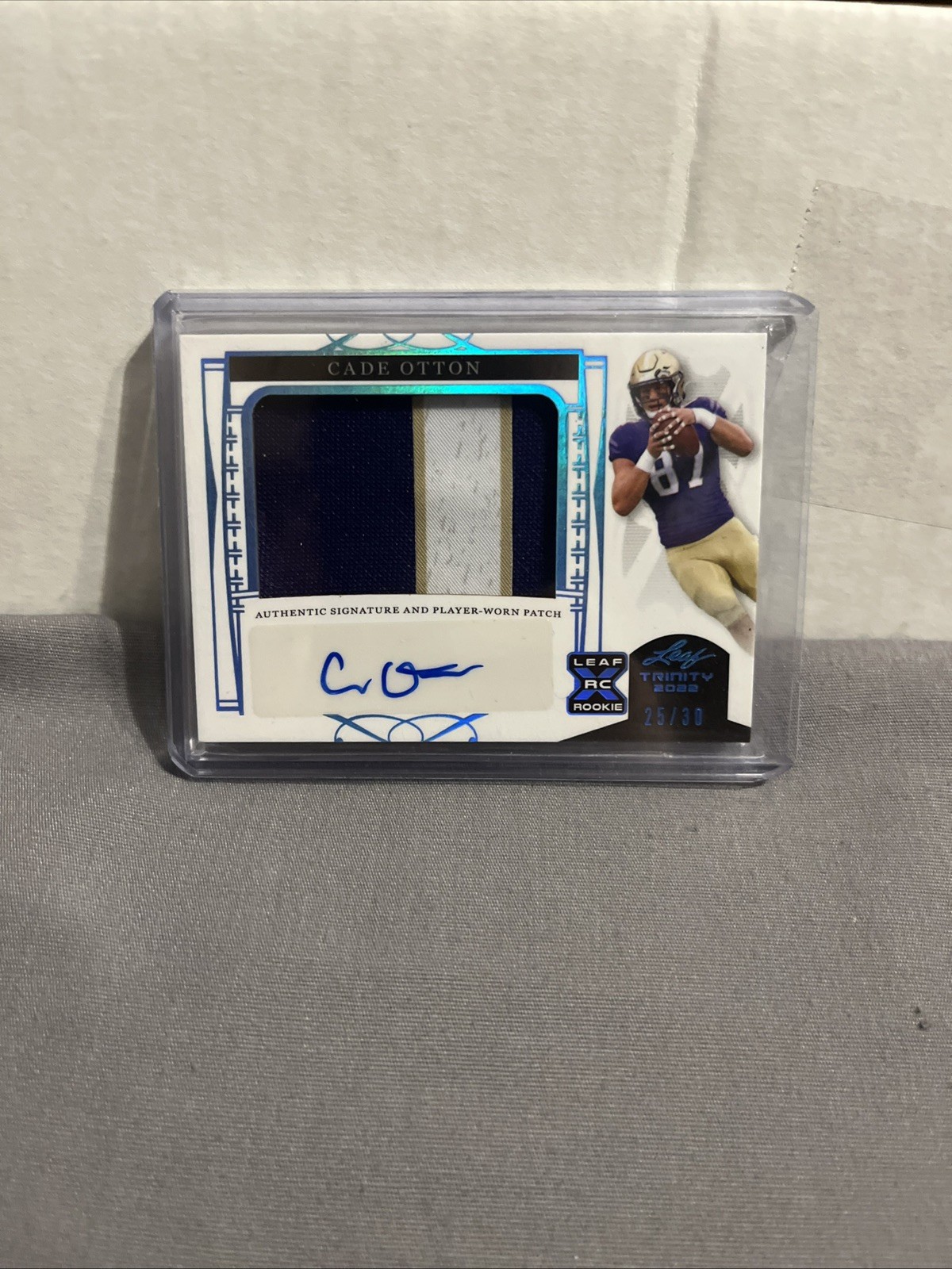 Leaf 2022 Trinity Cade Otton Patch Auto Platinum RC /30