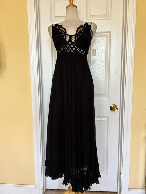 free people black lace maxi dress Adored Maxi Dress by Free People in Black, Size: S