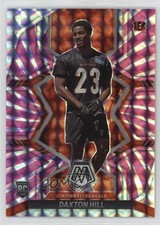 2022 Panini Mosaic Rookies Pink Swirl Mosaic Prizm 7/11 Daxton Hill #378 nd3