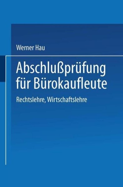 AbschlußPrüFung FüR BüRokaufleute Werner Hau-image