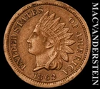 1862 CN Indian Head Cent - Scarce  Almost Uncirculated  Semi-key  #L4610