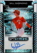 2025 Leaf Will Gasparino Optichrome Baseball Silver Auto /10