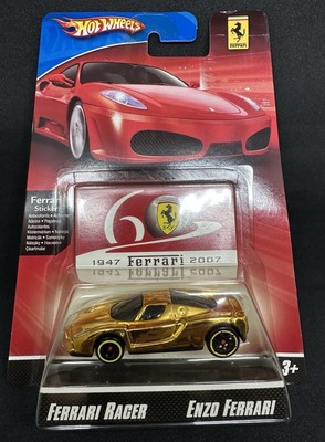 ホットウィール フェラーリ ENZO FERRARI GOLD Hot Wheels Ferrari Racer ENZO FERRARI GOLD w/sticker. RARE 1st