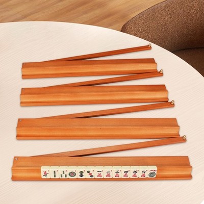4-teiliges Mahjong-Set aus mit integriertem Schieber, leichtgängig,  und